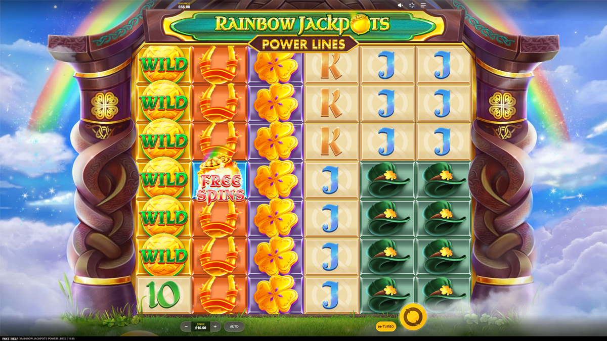 Rainbow Jackpots Power Lines Rainbow Jackpots Power Lines